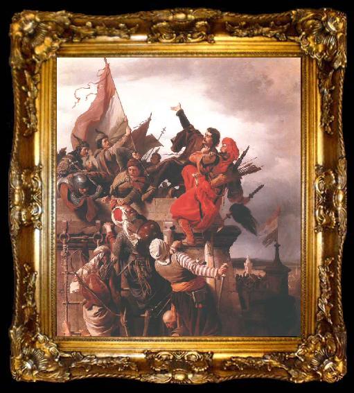 framed  Alexander von Wagner Titusz Dugovics Sacrifices Himself, ta009-2